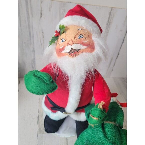 Annalee 1989 AS IS santa claus 16" large toy sack bag Xmas figure - Picture 2 of 16